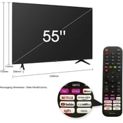 Hisense 55A61G 4K UHD Smart Television 55inch Black