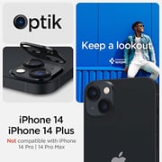 Spigen GLAStR Optik Camera Lens Protector for iPhone 14 and iPhone 14 PLUS (2022) - Black 2 Pack