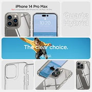 Spigen Quartz Hybrid designed for iPhone 14 Pro Max case cover (2022) - Crystal Clear
