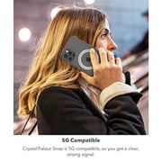 Gear4 Crystal Palace Snap designed for iPhone 13 Pro MAX case cover compatible with MagSafe with D30 Impact Protection upto 13 Feet / 4 Meter - Clear