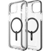 Gear4 Santa Cruz Snap designed for iPhone 14 PLUS case cover compatible with MagSafe with D3O Impact Protection upto 13 Feet / 4 Meter - Black