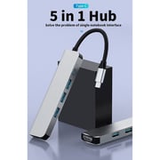 Glassology GTSTEVE1 5 In 1 USB-C Hub