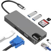 Glassology GTSTEVE2 8 In 1 USB-C Hub