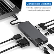 Glassology GTSTEVE2 8 In 1 USB-C Hub
