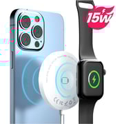 Glassology Magnetic Wireless Charger White
