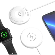 Glassology Magnetic Wireless Charger White
