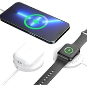 Glassology Magnetic Wireless Charger White