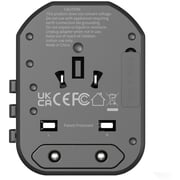 Glassology 3 Port Universal Adapter Black