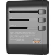 Glassology 3 Port Universal Adapter Black