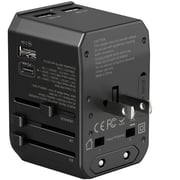 Glassology 3 Port Universal Adapter Black
