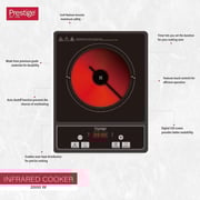 Prestige Infrared Cooker Crystal Plate - 2000 W - PR81519