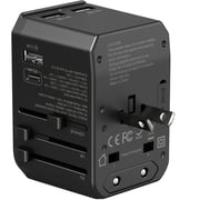 Glassology 4 Port Universal Adapter Black