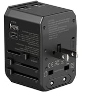 Glassology 4 Port Universal Adapter Black