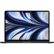 جهاز Apple MacBook Air شاشة مقاس 13.6 بوصة (2022) - شريحة M2 ووحدة معالجة مركزية ثمانية النواة ذاكرة رام 16 جيجابايت وذاكرة داخلية 512 جيجابايت ووحدة معالجة رسومات 10 أنوية لون منتصف الليل لوحة مفاتيح إنجليزية-إصدار دولي (مخصص)