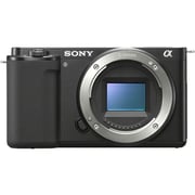 Sony Alpha ZV-E10 APS-C Mirrorless Camera Body Black - ILCEZVE10LB + GP-VPT2BT Grip + ECMG1 Mic + LCSU21 Carry Case