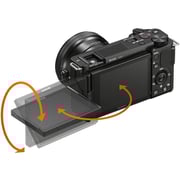 Sony Alpha ZV-E10 APS-C Mirrorless Camera Body Black - ILCEZVE10LB + GP-VPT2BT Grip + ECMG1 Mic + LCSU21 Carry Case