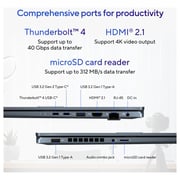 ASUS VivoBook Pro 16 (2021) Laptop - 11th Gen / Intel Core i9-11900H / 16inch WUXGA / 16GB RAM / 1TB SSD / 4GB NVIDIA GeForce RTX 3050 Graphics / Windows 11 Home / English & Arabic Keyboard / Silver / Middle East Version - [K6602HC-MB082W]