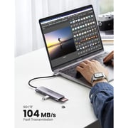 HUB USB-C UGREEN CM511A 6 EN 1 ( CM511A ) 3 USB 3.0 - 1 HDMI - 1 SD