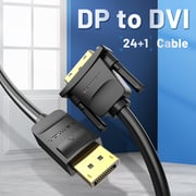 Vention DVI - DP to DVI Adapter Cable 2m Black Hafbh