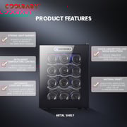 COOLBABY CZBX19 Mini Red Wine Cabinet Chiller Refrigerator 33L