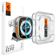 Spigen GLAStR EZ Fit designed for Apple Watch ULTRA (49mm) Tempered Glass Screen Protector with Auto Align install kit - [2 Pack]