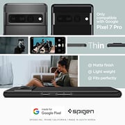 Spigen Thin Fit designed for Google Pixel 7 PRO case cover - Black