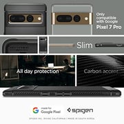 Spigen Rugged Armor designed for Google Pixel 7 PRO case cover - Matte Black