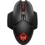 HP Omen Photon Wireless Gaming Mouse with Qi Wireless Charging, Programmable Buttons, E-Sport DPI, and Custom RGB Lighting Black