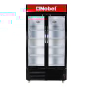 Nobel Showcase Chiller Black 650 Litres Hinge Door Light Box Lock and Key NSF800