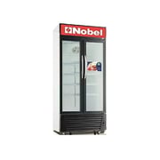 Nobel Showcase Chiller Black 650 Litres Hinge Door Light Box Lock and Key NSF800