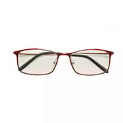 Xiaomi HMJ01TS Protective Computer Eye Glasses Anti Blue Ray 40% Blue Light Blocking Rate Gold-Plastic Hybrid Frame TR90 Stainless Steel PC Lens - Red