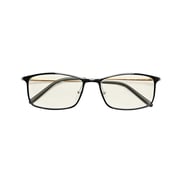Xiaomi HMJ01TS Protective Computer Eye Glasses Anti Blue Ray 40% Blue Light Blocking Rate Gold-Plastic Hybrid Frame TR90 Stainless Steel PC Lens-Black