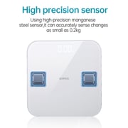 Bomidi W1 Smart Body Weight Scaling LED Digital Scale With High Precision Sensor Weight Scaling Triple A Battery - White