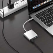 فيتيت موزع توصيلات FH-1H1USB1USBC 3 في 1 محور