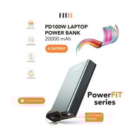 Fitit 100W 20000 mAh Fast Charging Power Bank for Laptop and Mobiles Black - FPB 100 20