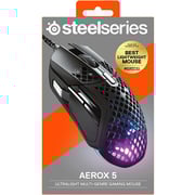 Steelseries Aerox 5 RGB Wired Gaming Mouse Black