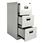 Galaxy Design 3 Drawer Vertical Filing Cabinet, Color Grey Size L x W x H 45 x 62 x 103 cm Model - GDF-3DR.