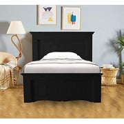 Galaxy Design Heavy Duty Fully Wooden Bed Color Black Twin Size L x W x H 190 x 120 x 75 cm Model - GDF-190120.