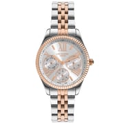 LEE COOPER Women's Multi Function Silver/Rose Gold Dial Watch - LC07333.530