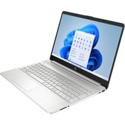 HP (2022) Laptop - AMD Ryzen 5-5625U / 15.6inch FHD / 512GB SSD / 8GB RAM / Shared AMD Radeon Graphics / Windows 11 Home / English & Arabic Keyboard / Natural Silver / Middle East Version - [15S-EQ3001NE]