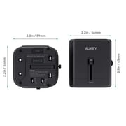 Aukey Universal Travel Adapter Black