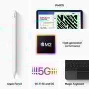 iPad Pro M2 11-inch (2022) - WiFi+Cellular 128GB Silver Middle East Version with FaceTime