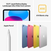 iPad 10th Generation 10.9-inch (2022) - WiFi 64GB Silver Middle East Version with FaceTime