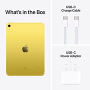 iPad 10th Generation 10.9-inch (2022) - WiFi+Cellular 64GB Yellow Middle East Version with FaceTime