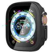 Spigen Thin Fit 360 designed for Apple Watch Ultra case with Tempered Glass Screen Protector for Apple Watch ULTRA (49mm) - Black