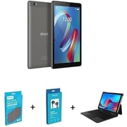 Brave BT8X1-KIT2 Tablet - WiFi 32GB 2GB 8inch Grey + Cover + Headset + Keyboard