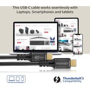 Promate USB-C To USB-C Cable 2m Black