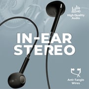 Promate PHONIC Stereo Wired Earphones Black