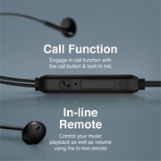 Promate PHONIC Stereo Wired Earphones Black