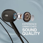 Promate PHONIC Stereo Wired Earphones Black